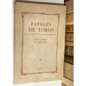 PAPELES DE TOROS nº 2. Sus libros. Su historia.