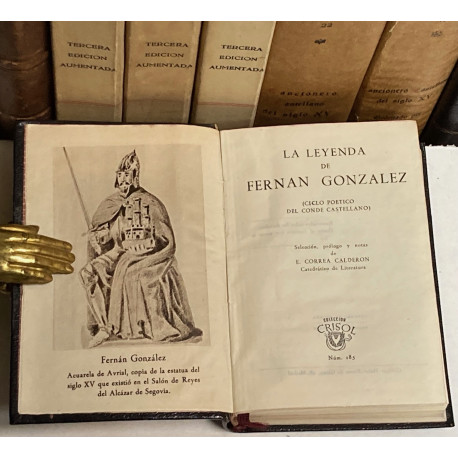 La leyenda de Fernán González. (Ciclo poético del Conde Castellano). Selección, prólogo y notas de E. Correa Calderón.