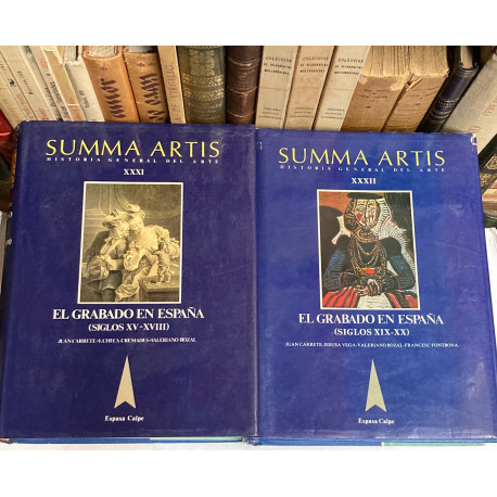 El Grabado en España. Tomo XXXI: Siglos XV-XVIII. Tomo XXXII: Siglos XIX-XX.