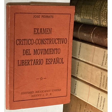 Examen crítico-constructivo del movimiento libertario español.