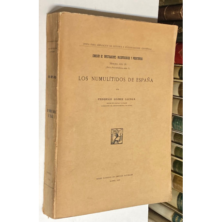 Comisión de Investigaciones Paleontológicas y Prehistóricas. Memoria núm. 36: LOS NUMULÍTIDOS DE ESPAÑA.