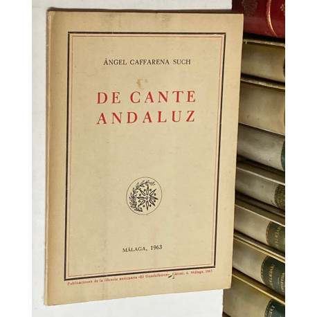 De cante andaluz.