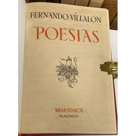 Poesías. (Andalucía la baja / La Toriada / Romances del 800). Antología. Prólogo de José María de Cossío.