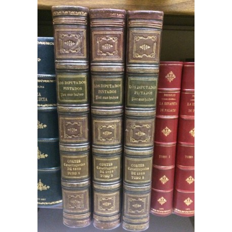 LOS DIPUTADOS pintados por sus hechos. Colección de estudios biográficos sobre los elegidos... en las Constituyentes de 1869.