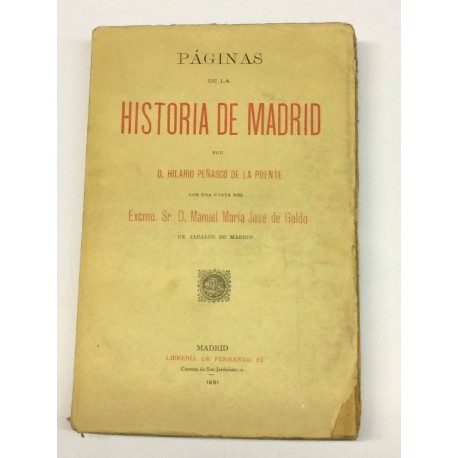 Páginas de la Historia de Madrid.