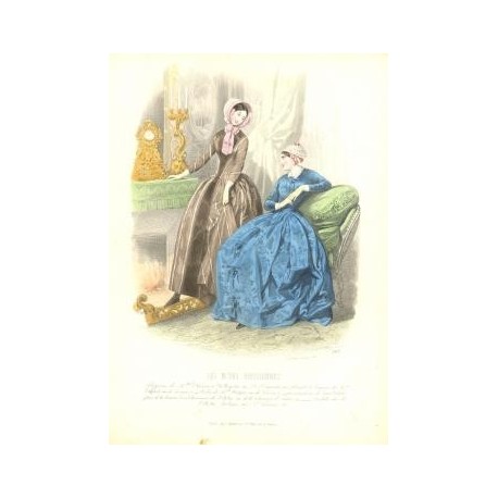 Litografía de moda perteneciente a la obra LES MODES PARISIENNES. Nº 207.