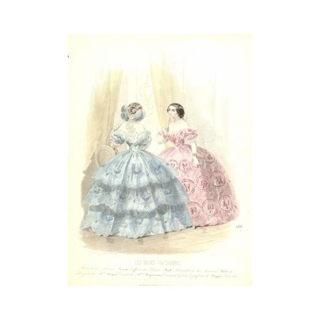 Litografía de moda perteneciente a la obra LES MODES PARISIENNES. Nº 682.