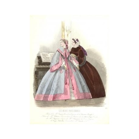 Litografía de moda perteneciente a la obra LES MODES PARISIENNES. Nº 924.