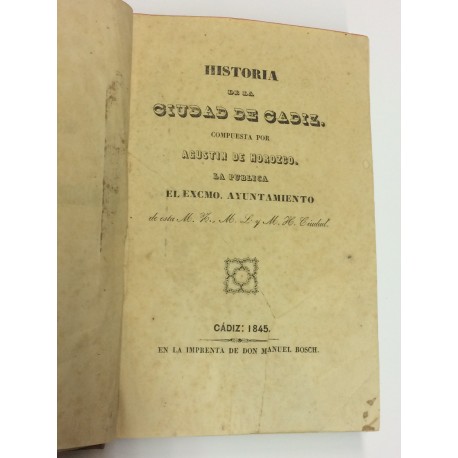 Historia de la Ciudad de Cádiz.