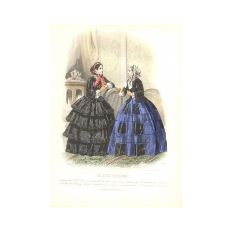 Litografía de moda perteneciente a la obra LES MODES PARISIENNES. Nº 561.