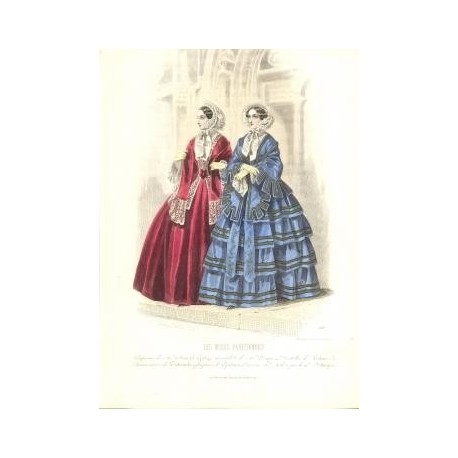 Litografía de moda perteneciente a la obra LES MODES PARISIENNES. Nº 526.