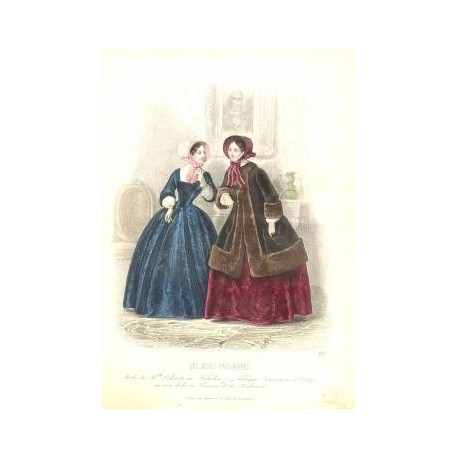 Litografía de moda perteneciente a la obra LES MODES PARISIENNES. Nº 352.