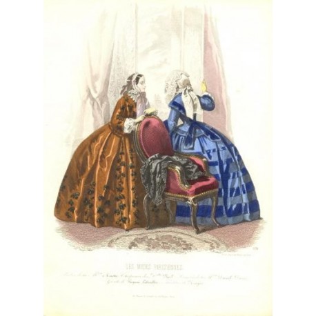 Litografía de moda perteneciente a la obra LES MODES PARISIENNES. Nº 631.