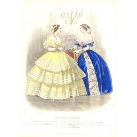 Litografía de moda perteneciente a la obra LES MODES PARISIENNES. Nº 676.