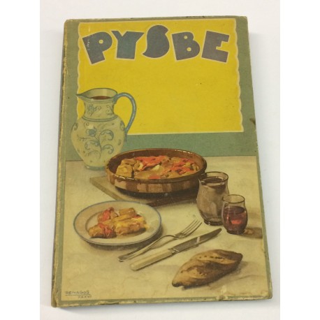 Recetas de bacalao editado por la firma comercial PYSBE (Pesqueros y Secadores de Bacalao de España). Prólogo del Dr. Marañón.