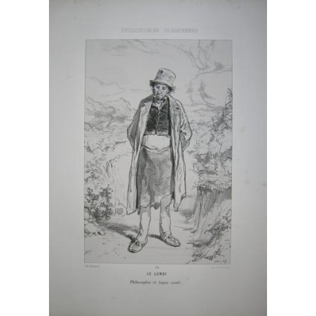 Litografía perteneciente a la obra: Par-ci par-la et physionimies parisiennes. Nº 29.