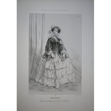 Litografía perteneciente a la obra: Par-ci par-la et physionimies parisiennes. Nº 49.