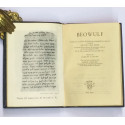 BEOWULF. Traducción, en prosa del anglosajón al español, introducción y notas de Orestes Vera Pérez. Pórtico de Carlos Sander. 