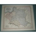 Antiguo mapa de POLONIA POLAND perteneciente a CARY´S NEW UNIVERSAL ATLAS.
