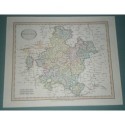 Antiguo mapa de FRANCIA FRANCONIA perteneciente a CARY´S NEW UNIVERSAL ATLAS.