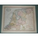 Antiguo mapa de HOLLAND HOLANDA PAISES BAJOS perteneciente a CARY´S NEW UNIVERSAL ATLAS.