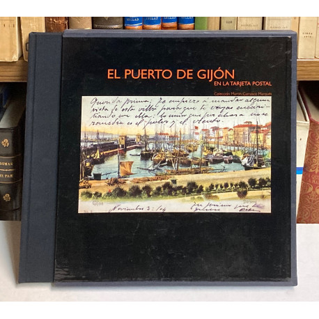 El puerto de Gijón en la Tarjeta Postal.