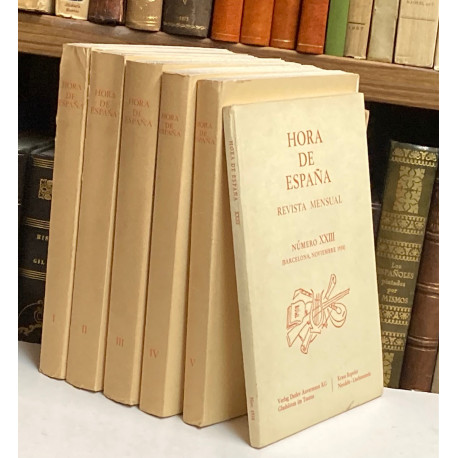 HORA DE ESPAÑA. Reimpresión anastática de la edición de Valencia-Barcelona, 1937-1938.