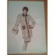 FIGURÍN DIBUJO ORIGINAL ACUARELADO - MODA VINTAGE ESPAÑOLA.