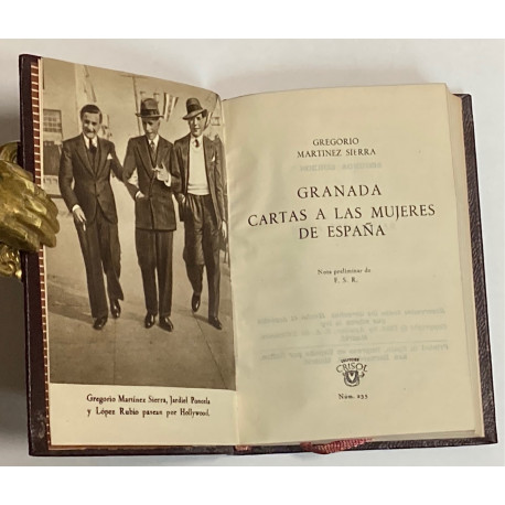 Granada. Cartas a las mujeres de España. Nota preliminar de F.S.R.
