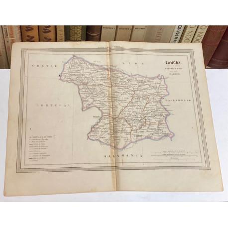 Mapa de ZAMORA perteneciente al Atlas Geográfico de España.