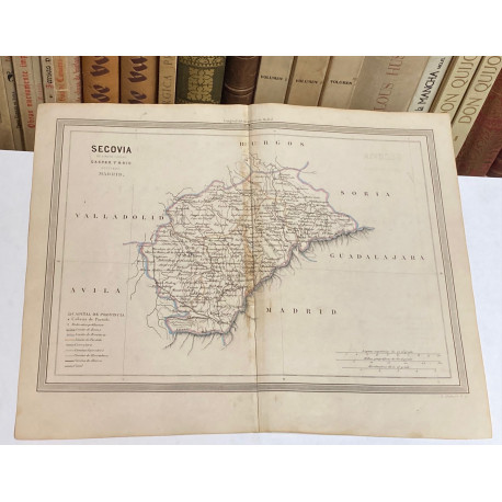 Mapa de SEGOVIA perteneciente al Atlas Geográfico de España.