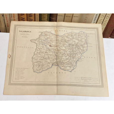 Mapa de SALAMANCA perteneciente al Atlas Geográfico de España.