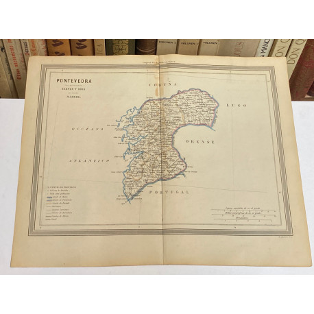 Mapa de PONTEVEDRA perteneciente al Atlas Geográfico de España.