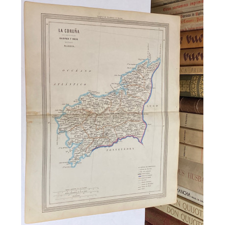 Mapa de LA CORUÑA perteneciente al Atlas Geográfico de España.