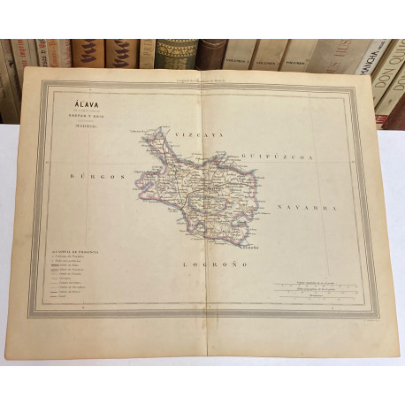 Mapa de ÁLAVA perteneciente al Atlas Geográfico de España.