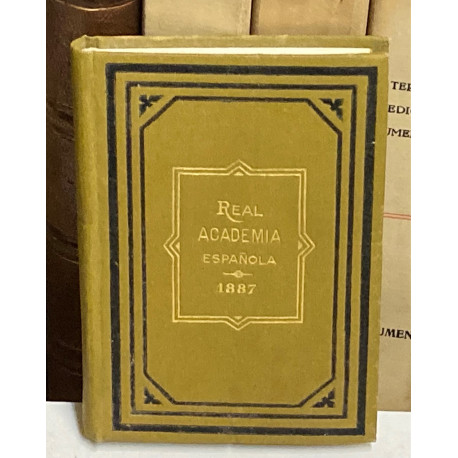  ANUARIO DE LA REAL ACADEMIA ESPAÑOLA - RAE LENGUA ESPAÑOLA AÑO 1887.