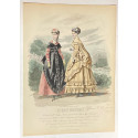 Litografía de moda perteneciente a la obra LES MODES PARISIENNES nº 1323. 