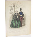 Litografía de moda perteneciente a la obra LES MODES PARISIENNES. Nº 563.