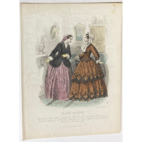 Litografía de moda perteneciente a la obra LES MODES PARISIENNES. Nº 507.